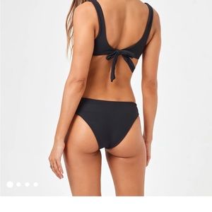L*SPACE Eco chic repreve sandy bikini bottoms